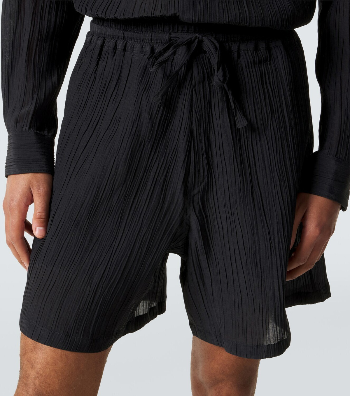 Umit Benan Julian linen and cotton shorts