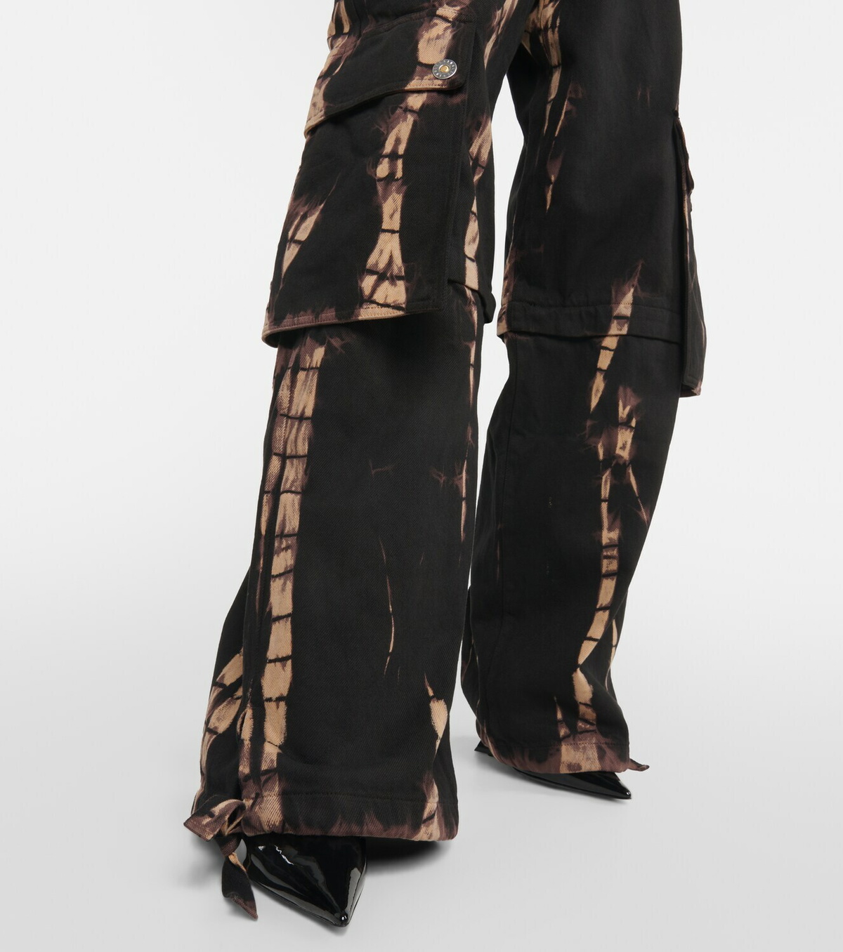 【Dion Lee】 Convertible tie-dyeデニムカーゴパンツ Dion Lee Convertible tie-dye denim cargo pants Dion Lee