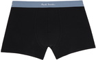 Paul Smith Three-Pack Black Contrast Waistband Boxer Briefs