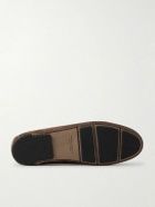 Manolo Blahnik - Marino Suede Boat Shoes - Brown