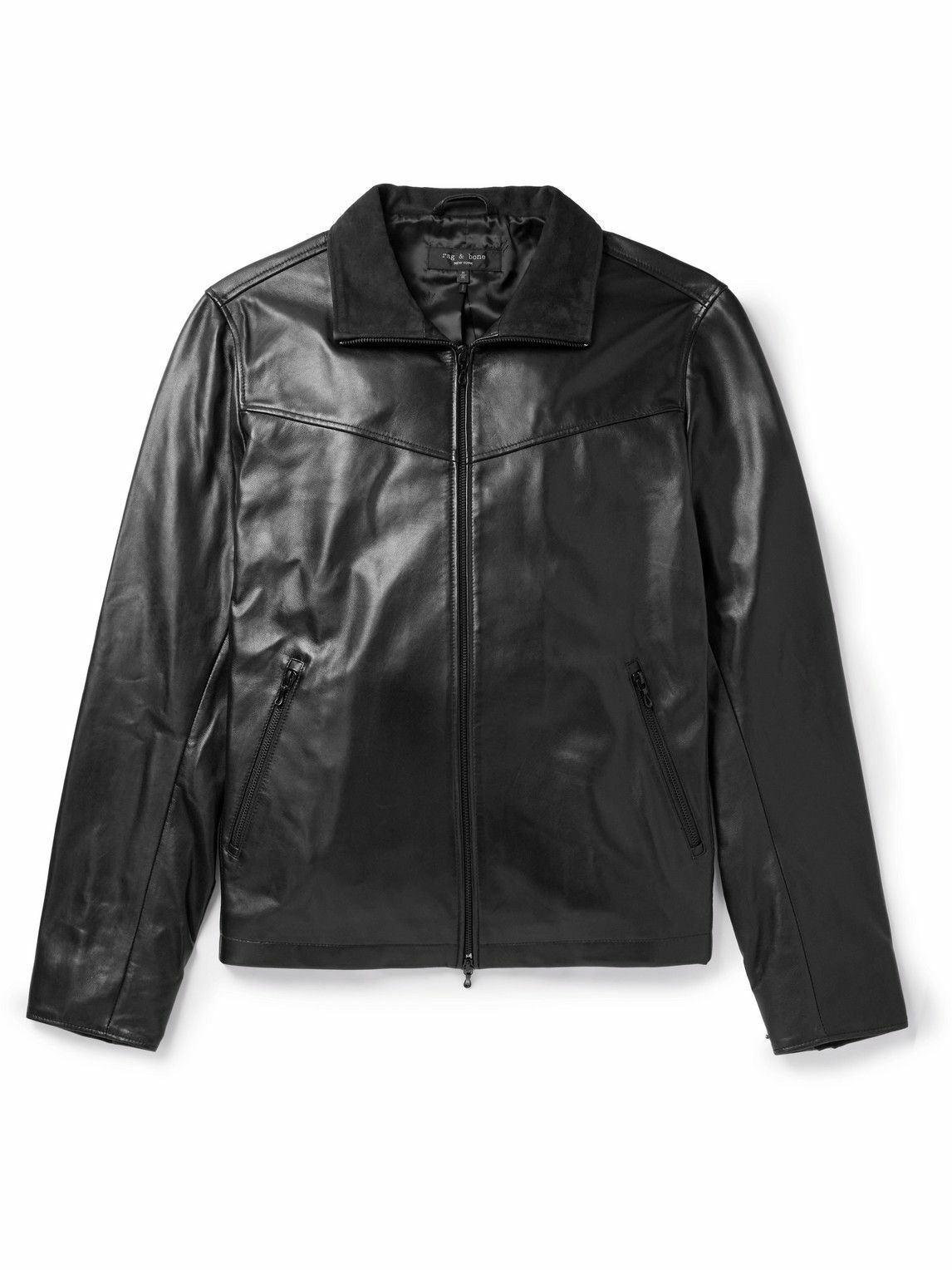 Rag & Bone - Grant Leather Jacket - Black Rag and Bone