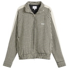 Rhude Men's Gingham Hamptons Track Jacket in White/Black