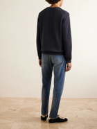 Eleventy - Cotton and Silk-Blend Sweater - Blue