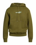 Maison Kitsuné Mens Sweatshirt Military in Green
