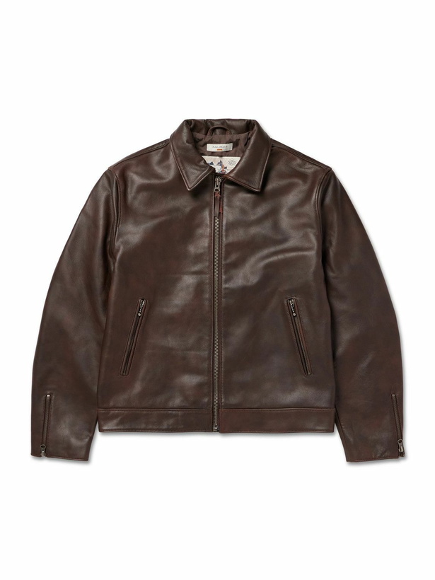 Photo: Nudie Jeans - Eddy Rider Leather Jacket - Brown