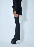 Rick Owens Layered Thigh-High Boot Ensemble