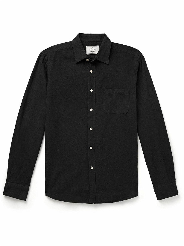 Photo: Portuguese Flannel - Teca Cotton-Flannel Shirt - Black