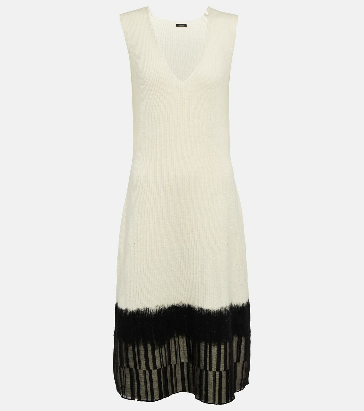 Joseph - Lace-trimmed wool midi dress Joseph