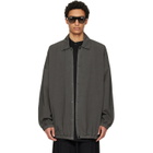 Fear of God Gray Garment Dyed Cotton Windbreaker Jacket
