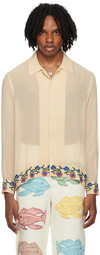 Bode Beige Flowering Liana Shirt