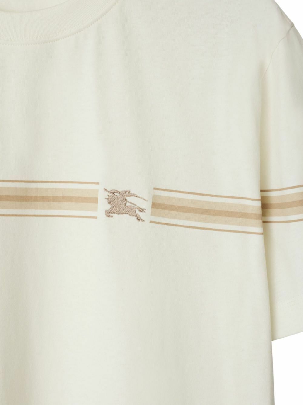 Burberry Striped Cotton T-Shirt Burberry