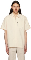 Jacquemus Off-White Le Raphia 'La Chemise Banho' Shirt
