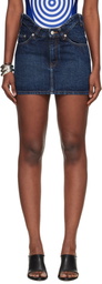 Jean Paul Gaultier Blue 'The Curved' Denim Miniskirt