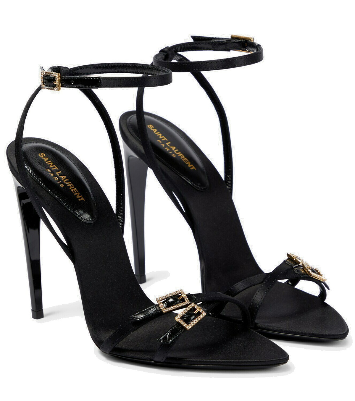 Saint Laurent - Cassie 110 crêpe high sandals Saint Laurent