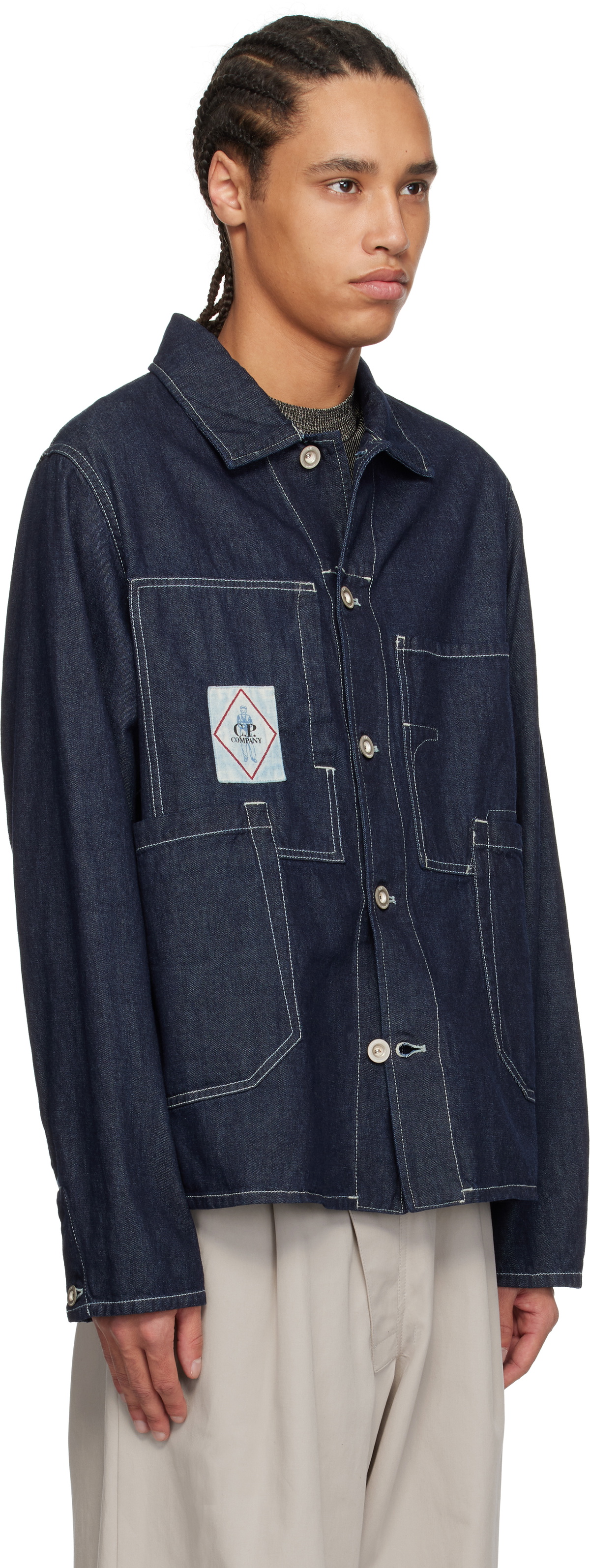 C.P. Company Indigo 3/1 Denim Chore Jacket