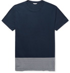 Orlebar Brown - Sammy Striped Cotton-Jersey T-shirt - Men - Navy