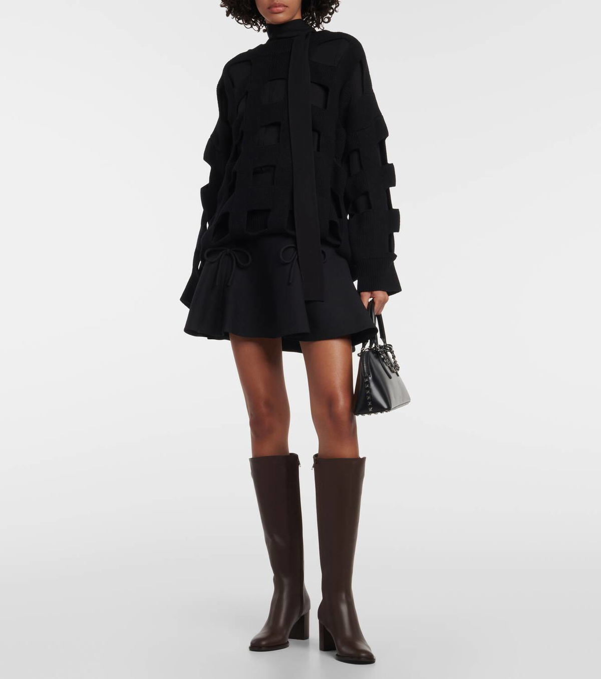 VALENTINO＞＞VLogo Signature レザーニーハイブーツ Valentino Garavani VLogo Signature leather knee-high boots