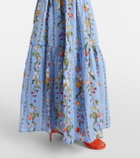 Agua by Agua Bendita Lima printed linen maxi dress