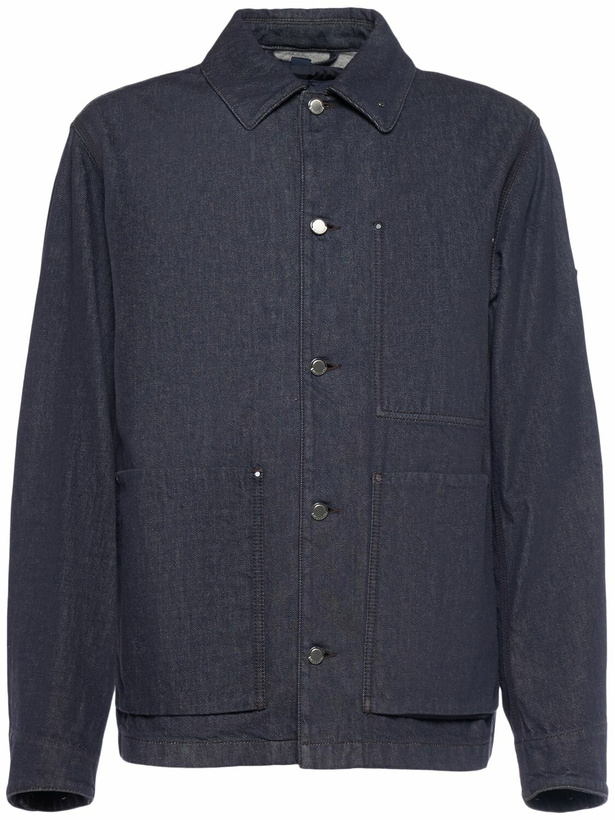 Photo: MONCLER Forets Cotton Denim Down Jacket