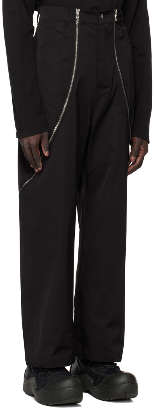 FFFPOSTALSERVICE Black Zip Trousers FFFPOSTALSERVICE