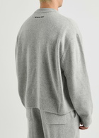 Mki Miyuki Zoku Logo-embroidered Knitted Jumper Light Grey