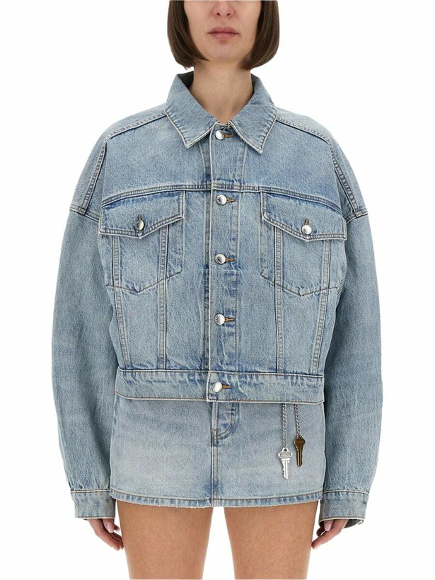 Photo: Alexander Wang Denim Clip-on Trucker Jacket