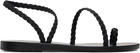 Ancient Greek Sandals Black Eleftheria Sandals