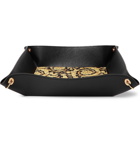 Versace - Barocco Leather Desk Catchall - Black