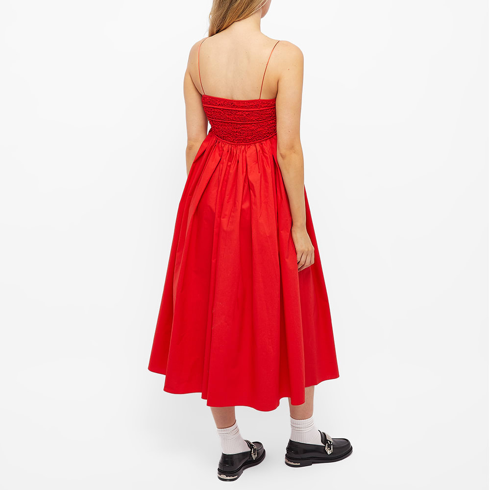 Cecilie Bahnsen Women's Heather Dress in Poppy Red