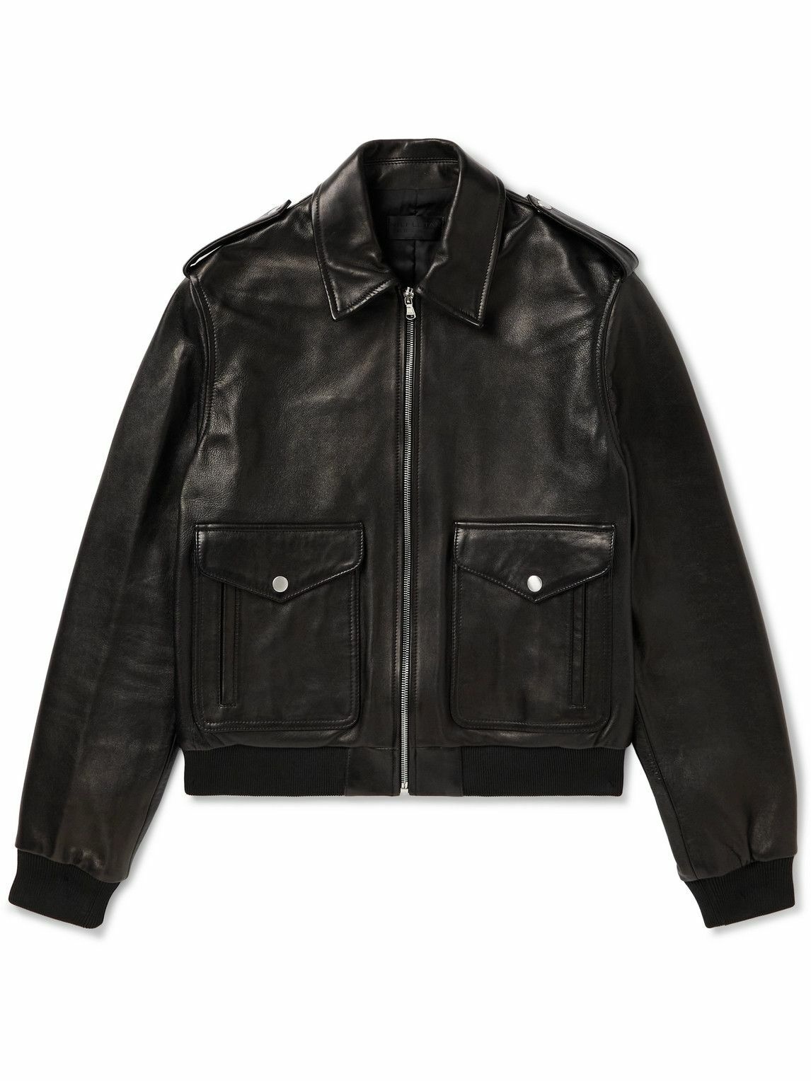 Nili Lotan - Burton Leather Bomber Jacket - Black Nili Lotan