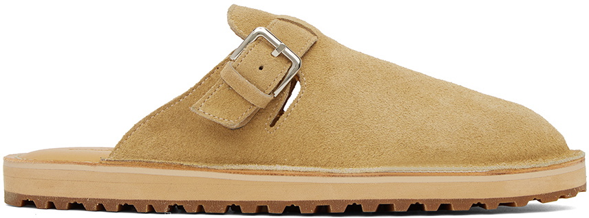 Comme des Garçons Homme Beige Pin-Buckle Loafers