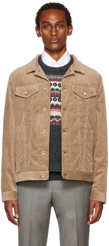 Photo: Brunello Cucinelli Brown Cotton Jacket