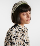 Valentino Embellished wool and silk headband