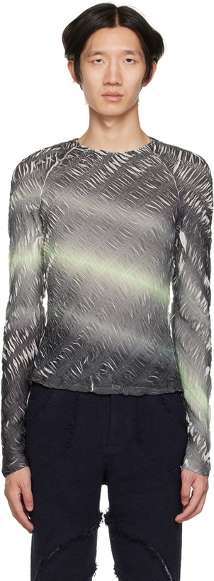 Photo: PONDER.ER SSENSE Exclusive Black Tire Long Sleeve T-Shirt