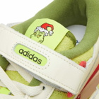 Adidas Forum Low 'The Grinch' Sneakers in White/Red/Solar Slime