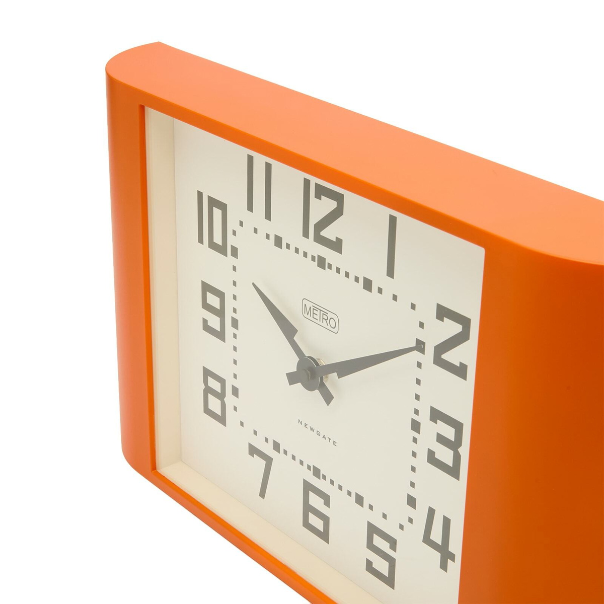 Newgate Clocks Metro Wall Clock in Orange 