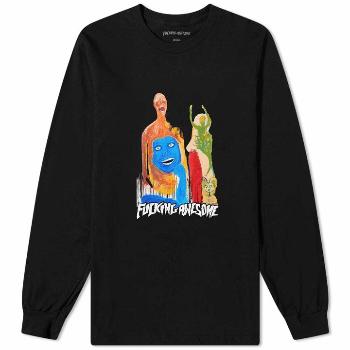 Photo: Fucking Awesome Men's Long Sleeve Dill Collage II T-Shirt in Black