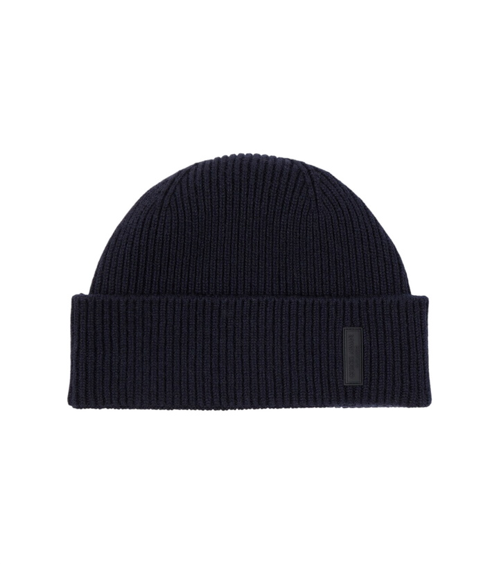 Photo: Giorgio Armani Ribbed-knit cashmere beanie