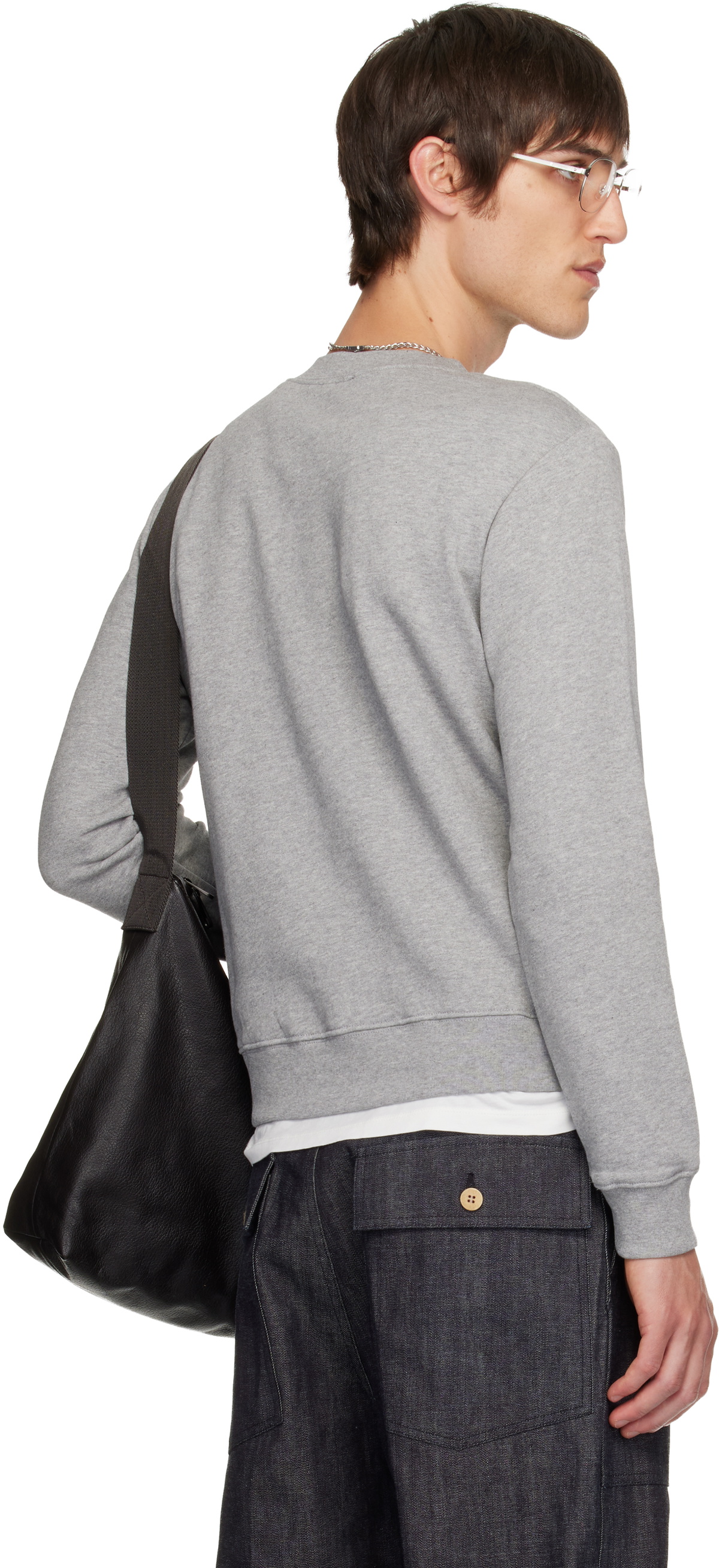 A.P.C. Gray Standard 'A.P.C.' Brodé Sweatshirt