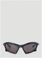 Bat Rectangle Sunglasses in Black