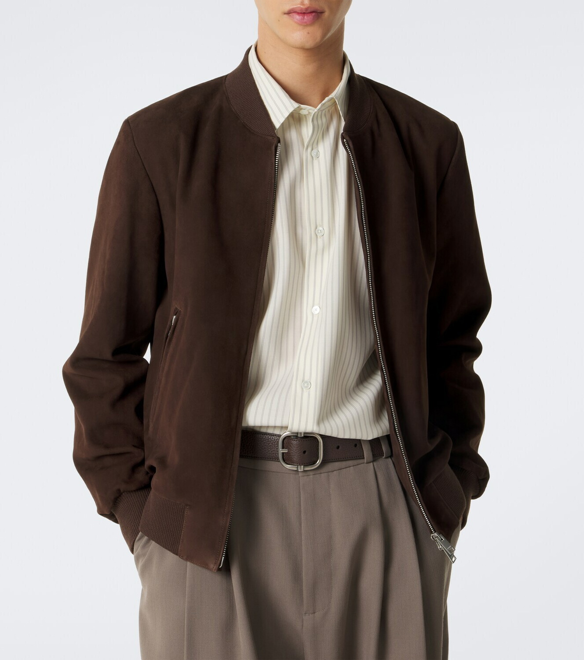 Arma Didier suede bomber jacket