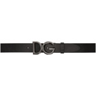Dolce and Gabbana Black Logo Belt