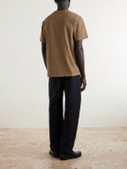 Givenchy - Logo-Embroidered Cotton-Jersey T-Shirt - Neutrals