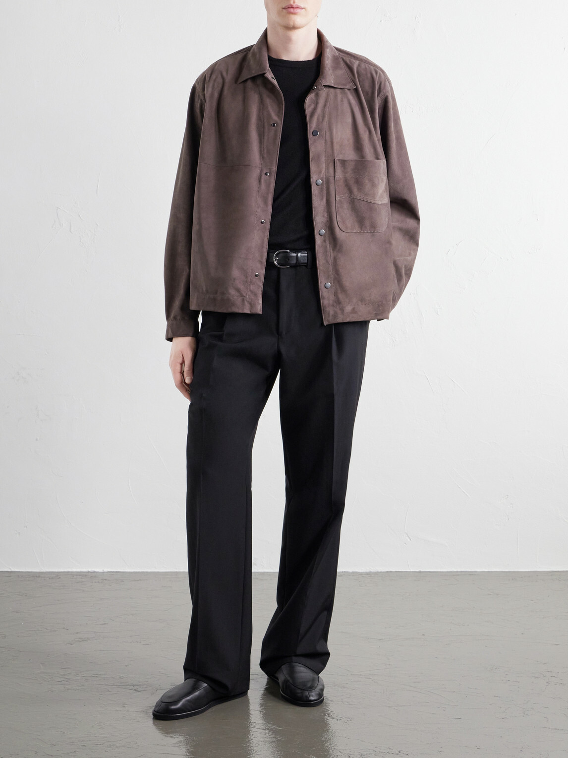 Stòffa - Wave Suede Jacket - Brown
