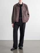 Stòffa - Wave Suede Jacket - Brown
