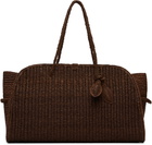 JACQUEMUS Brown 'The large raffia Turismo' Tote