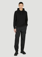 Stone Island - Compass Patch Hooded Sweatshirt in Black