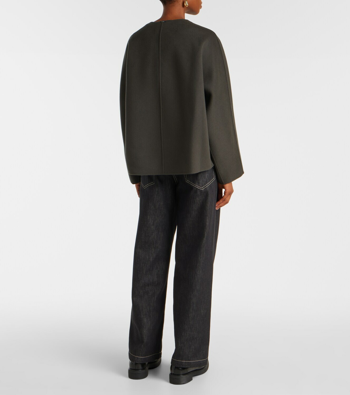 'S Max Mara Kate scarf-detail virgin wool jacket
