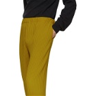 Homme Plisse Issey Miyake Yellow Tailored Pleats Trousers