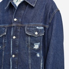 Acne Studios Men's Robert Distressed Denim Jacket in Mowgli